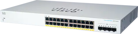 Cisco Systems CBS220-24P-4X-NA Smart 24-Port Switch