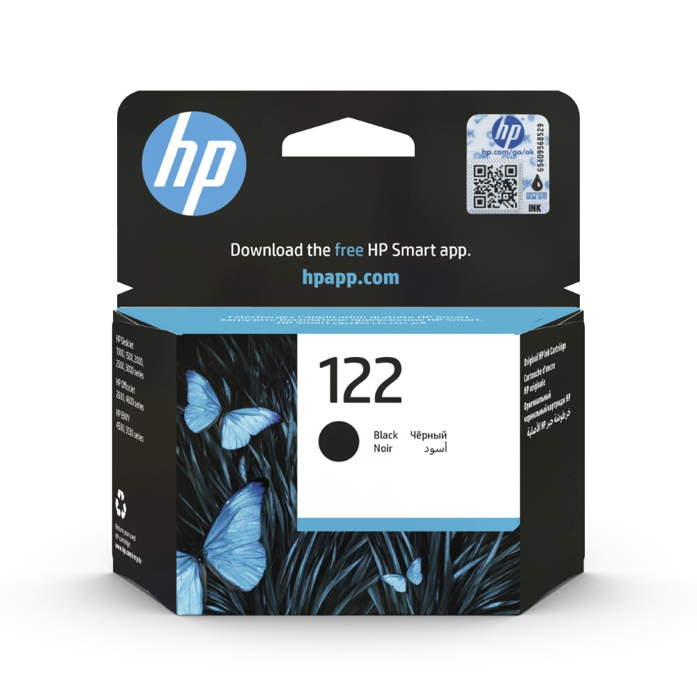 HP 122 Black Ink Cartridge
