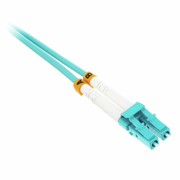 LC-LC OM3 MMF Duplex Fiber Optic Patch Cable, 3-meter(9.8-ft)