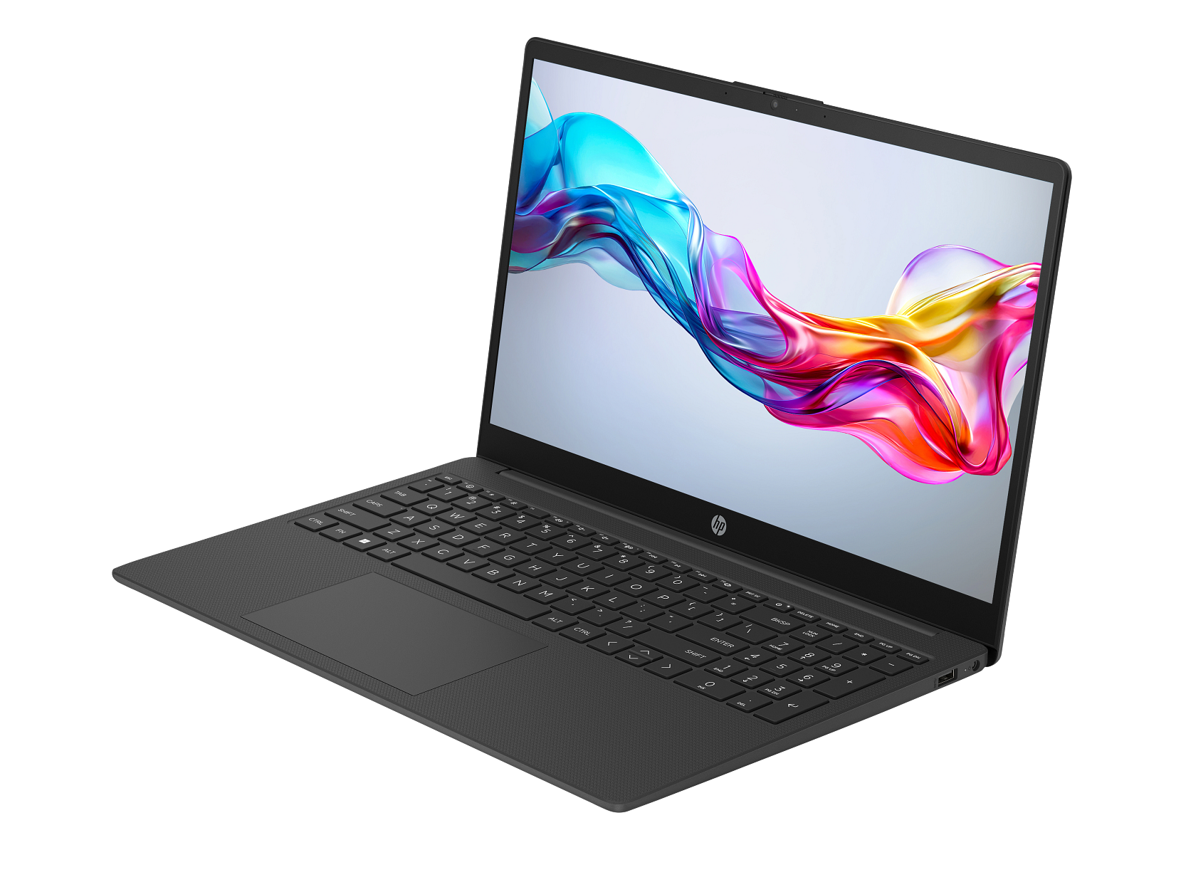HP 15.6-inch laptop with Intel Core Ultra 5 processor and Intel Arc graphics, designed for everyday productivity.