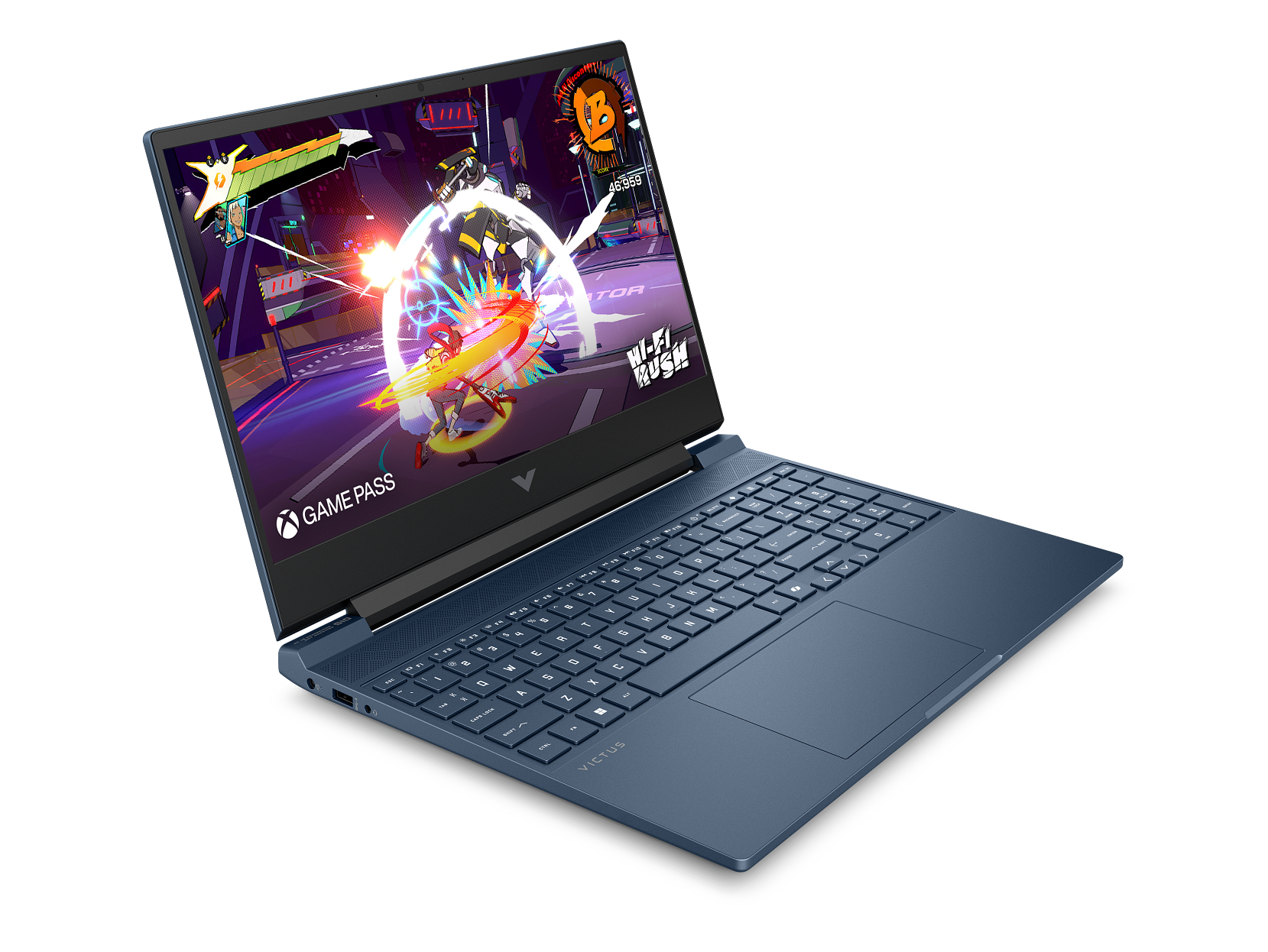 HP 15.6-inch gaming laptop with Intel Core 7 processor and NVIDIA GeForce RTX 5060 graphics.