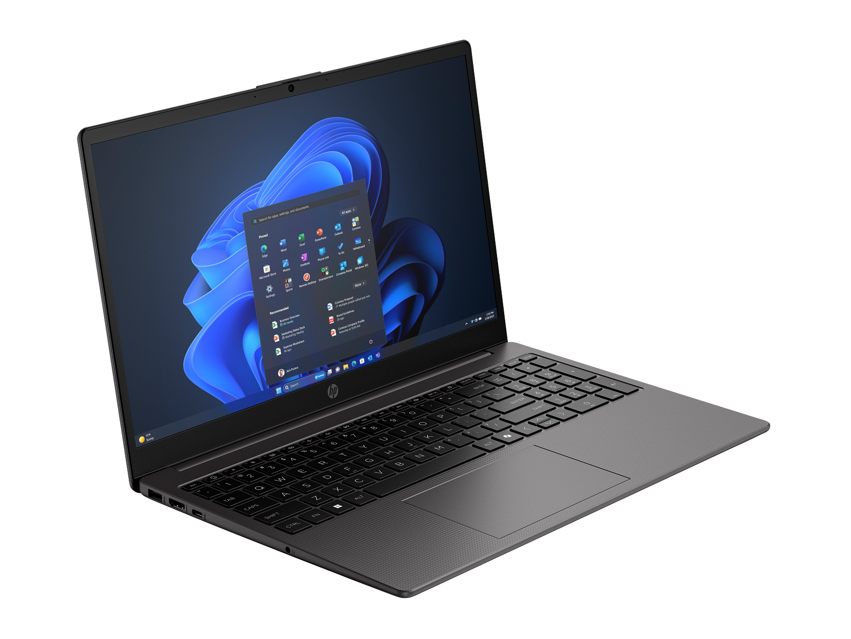 HP 15.6-inch notebook laptop with Intel Core 7 processor, shown as a professional everyday laptop.