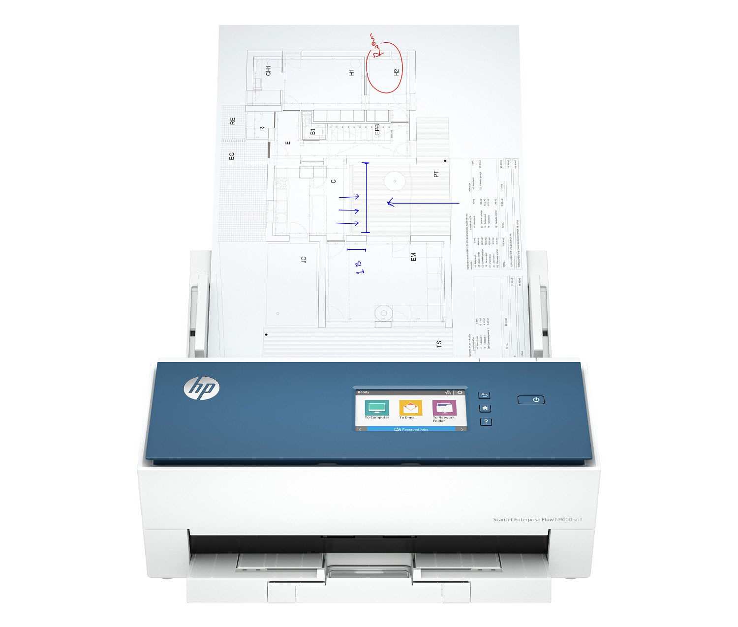 HP ScanJet Enterprise Flow N9000 sn1 Scanner 8Q4W1A