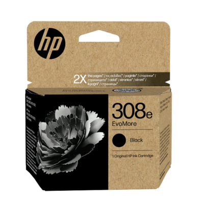 HP 308e EvoMore Black Original Ink Cartridge (7FP22UE)