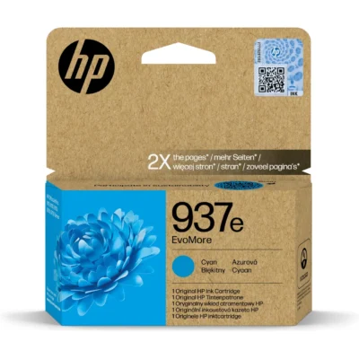HP 937e EvoMore Cyan Original Ink Cartridge (4S6W6NE)