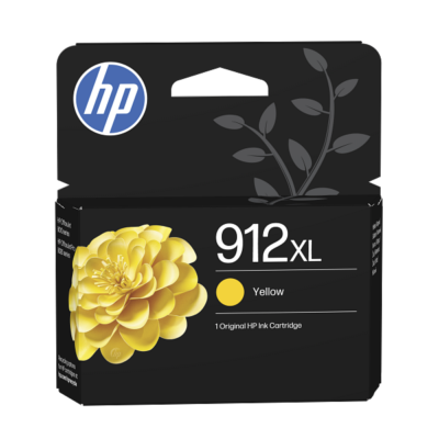 HP 912XL High Yield Yellow Original Ink Cartridge (3YL83AE)