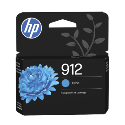 HP 912 Cyan Original Ink Cartridge (3YL77AE)