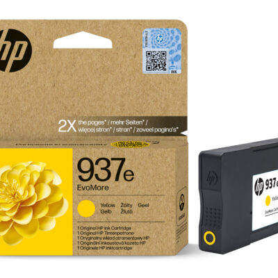 HP 937e EvoMore Yellow Original Ink Cartridge (4S6W8NE)