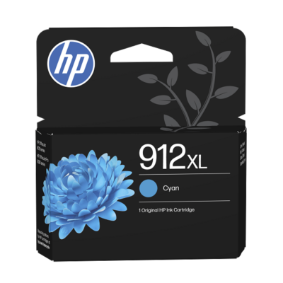 HP 912XL High Yield Cyan Original Ink Cartridge (3YL81AE)