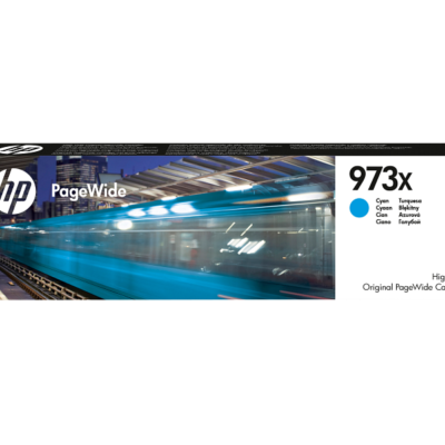HP 973X High Yield Cyan Original PageWide Cartridge (F6T81AE)