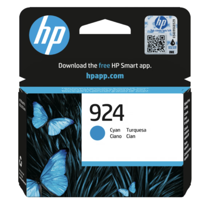 HP 924 Cyan Original Ink Cartridge (4K0U3NE#CE1)