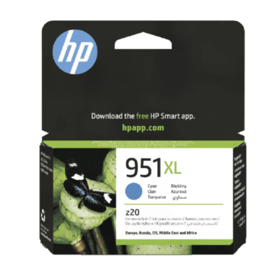 HP 951XL High Yield Cyan Original Ink Cartridge (CN046AE)