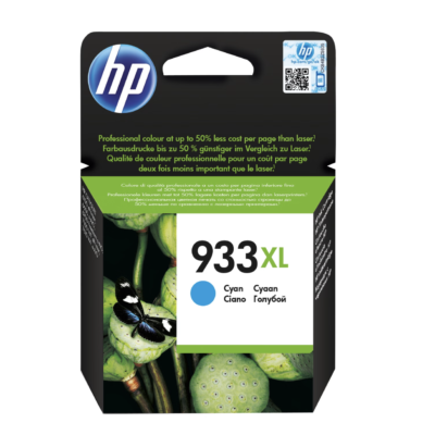 HP 933XL High Yield Cyan Original Ink Cartridge (CN054AE)
