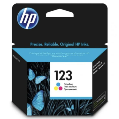 HP 123 Tri-color Original Ink Cartridge (F6V16AE)