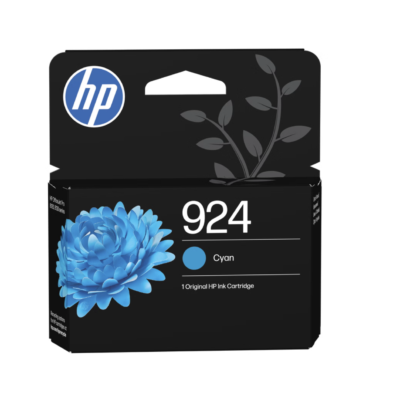 HP 924 Cyan Original Ink Cartridge (4K0U3NE#CE1)