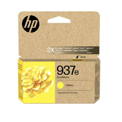 HP 937e EvoMore Yellow Original Ink Cartridge (4S6W8NE#CE1)