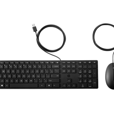HP Wired Desktop 320MK Mouse and Keyboard-Cable length 1.8m (9SR36UT)