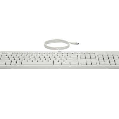 HP 225 Wired Mouse and Keyboard Combo white color -Cable length 180 cm (AW5S6AA)